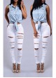 Women's Distressed Jeans 